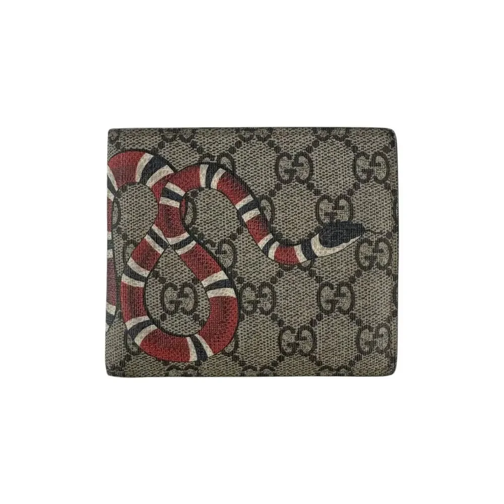 Gucci Monogram King Snake Bifold Wallet